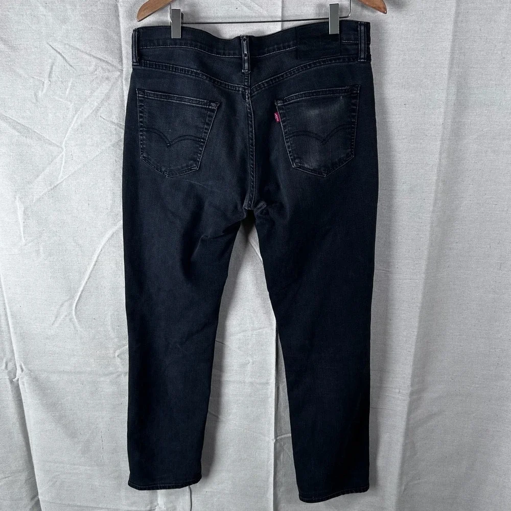 Levis‎ 511 Slim Fit Black Jeans Mens 34x32 Denim Pants 04511-1783